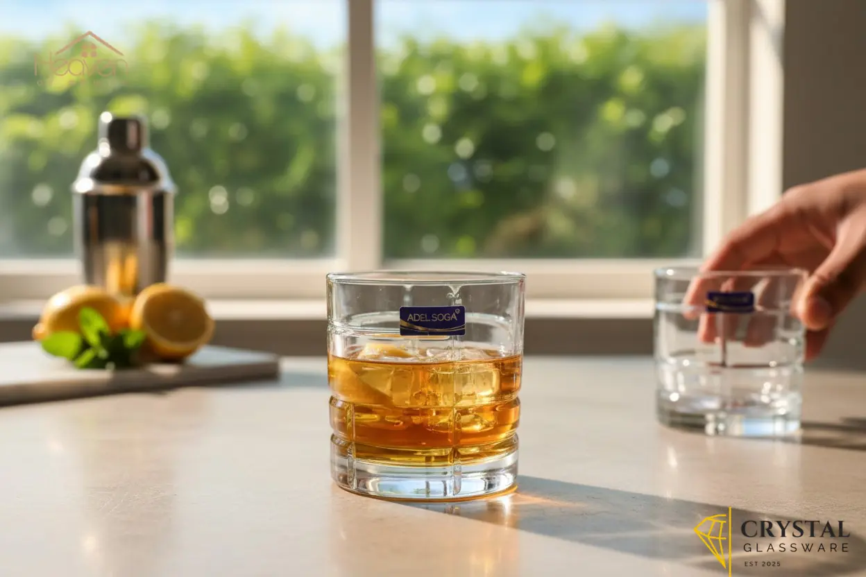 Delisoga Transparent Elegance Drinking Glasses 